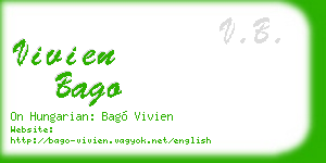 vivien bago business card