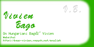 vivien bago business card